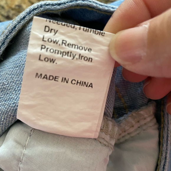 Distressed Denim Skirt Brand New Size Large !NOT USED ITS BRAND NEW Size 8/10 - Picture 8 of 12